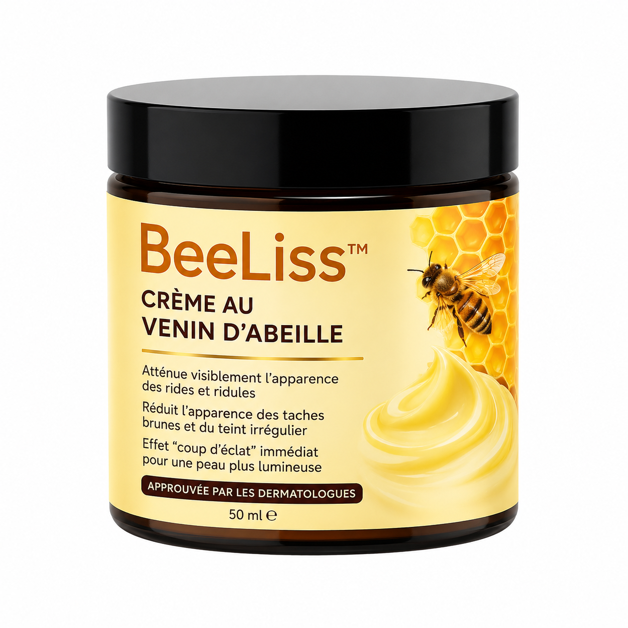 BeeLiss™ Crème au Venin d’Abeille | Élimine rides et taches en 3 minutes – approuvé par les dermatologues!