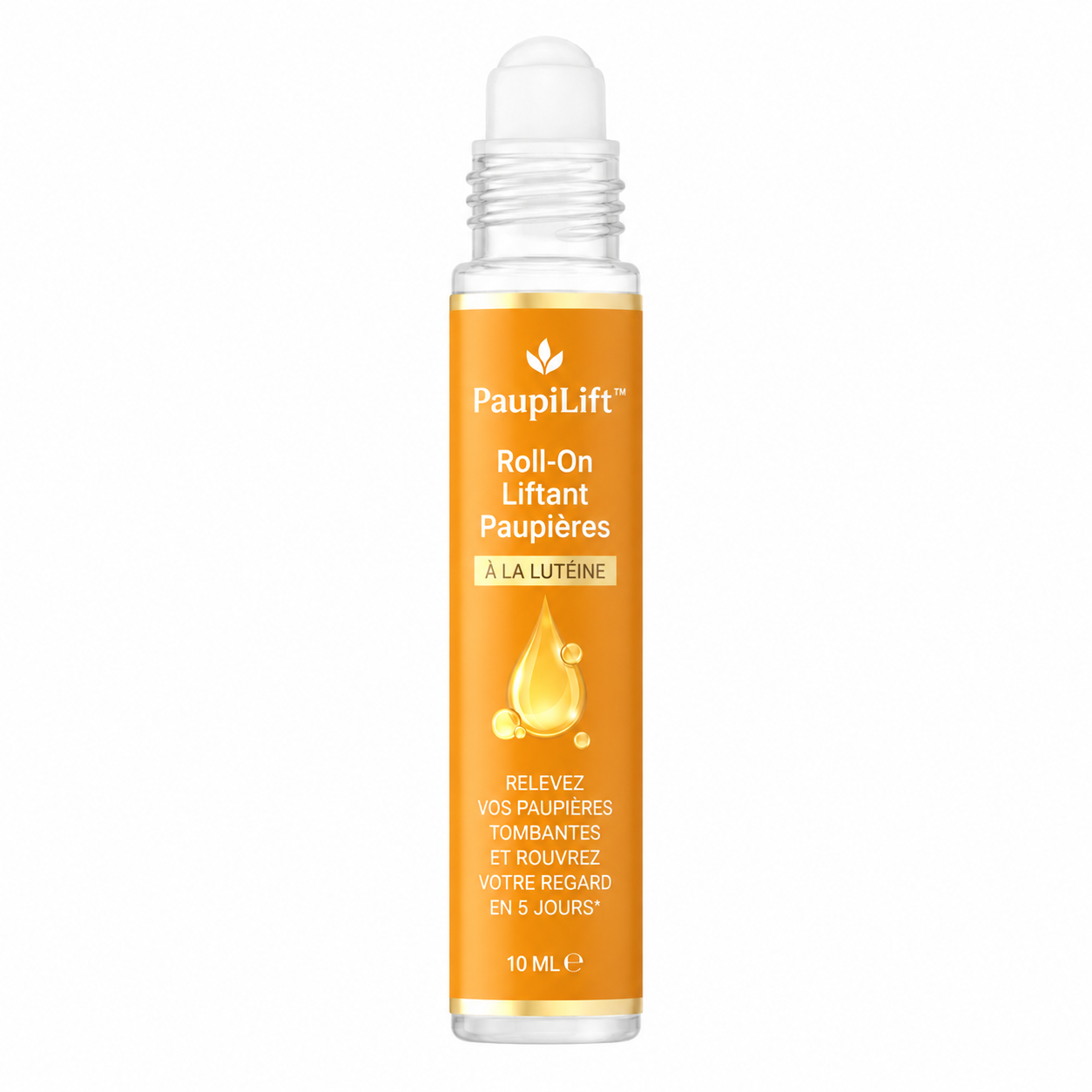 PaupiLift™ Roll-On Liftant Paupières à la Lutéine | Relevez vos paupières tombantes et rouvrez votre regard en 5 jours, sans chirurgie !