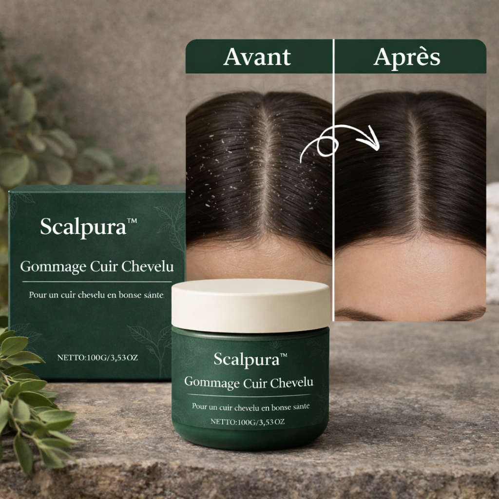 Scalpura™ Gommage Cuir Chevelu | Éliminez le psoriasis et les démangeaisons en quelques jours !