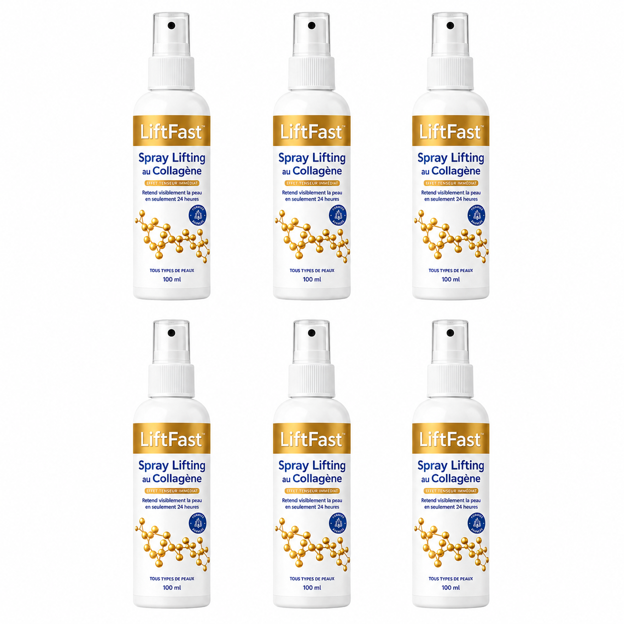 LiftFast™ Spray Lifting au Collagène | Retendez une peau relâchée en 24 heures chrono