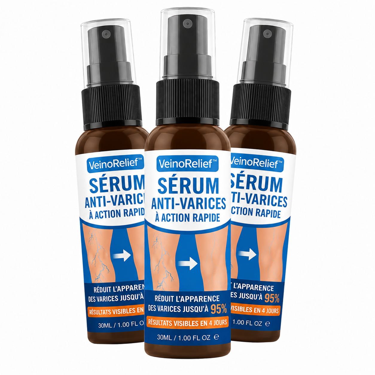 VeinoRelief™ Sérum Anti-Varices à Action Rapide | Élimine 95% des varices visibles en 4 jours!