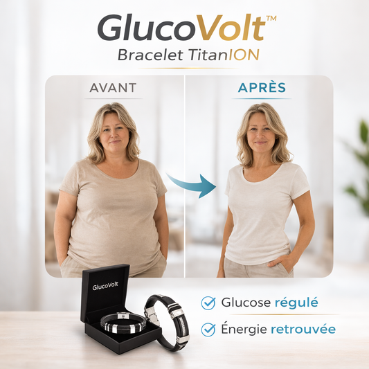GlucoVolt™ Bracelet TitanION | Votre glycémie est hors de contrôle ? Ce bracelet la fait chuter de 72 % en seulement 7 jours !