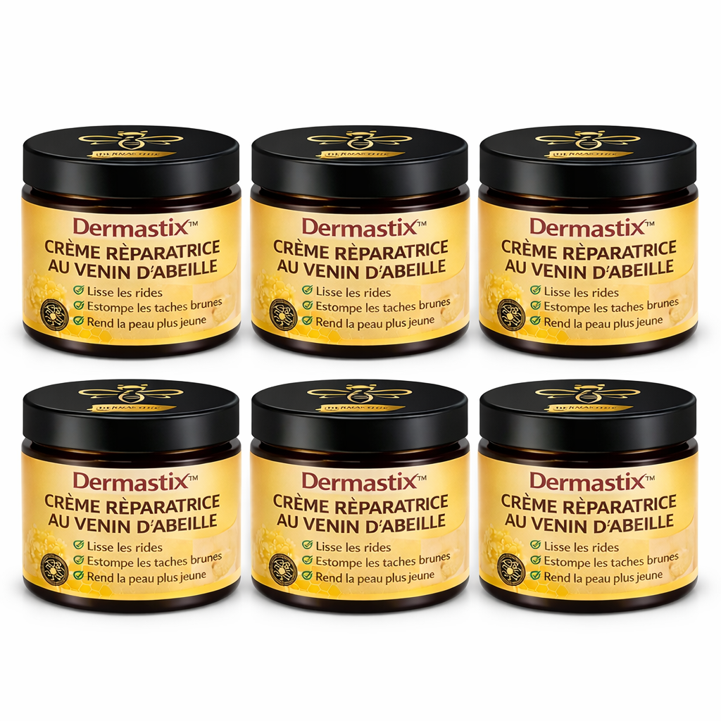 Dermastix™ Crème Réparatrice au Venin d’Abeille | Stoppe rougeurs, eczéma et boutons dès la première application !