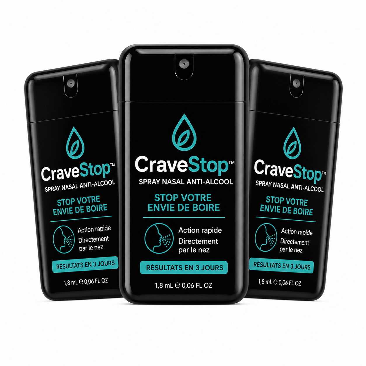 CraveStop™ Spray Nasal Anti-Alcool | Stop votre envie de boire en 3 jours !