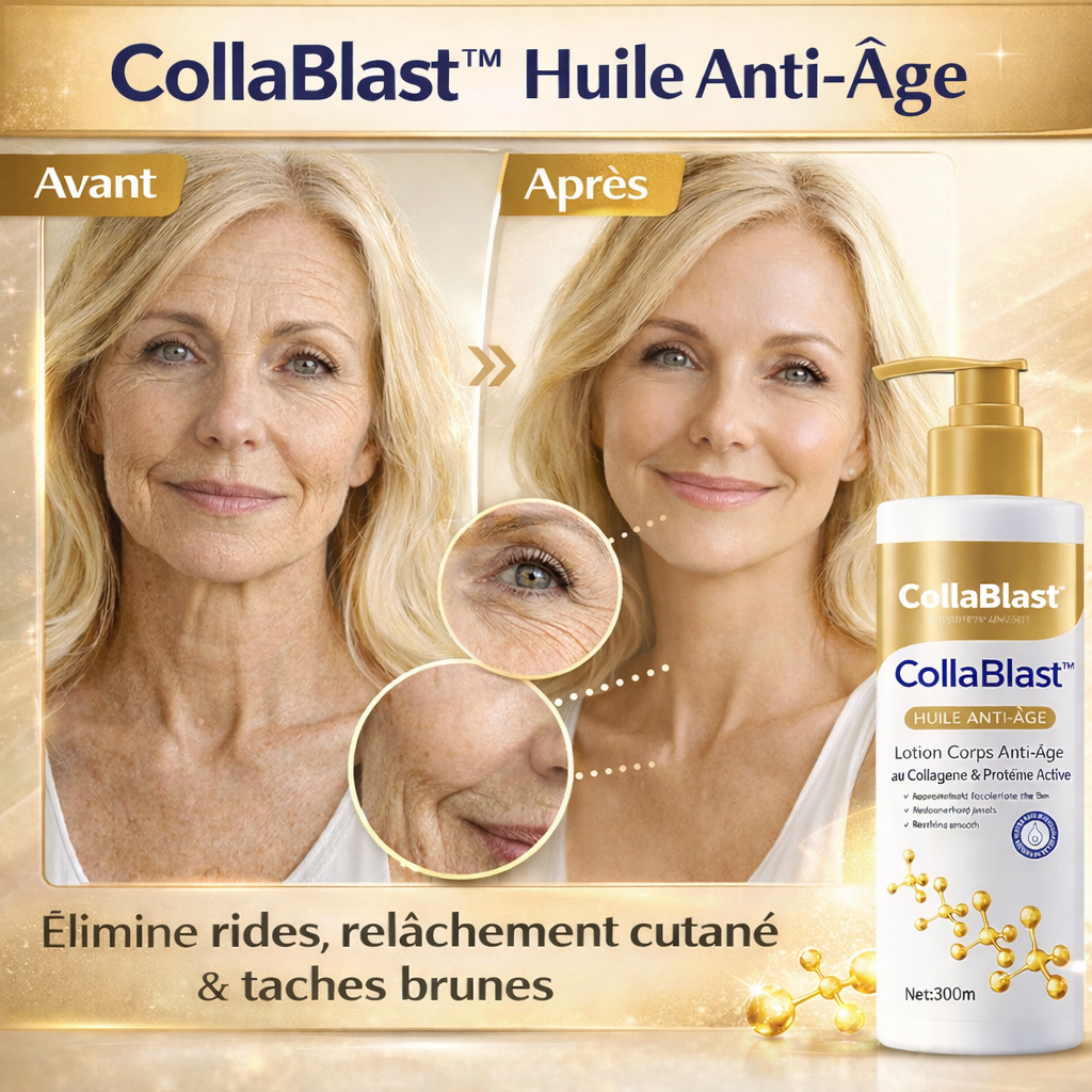 CollaBlast™ Huile Anti-Âge | Lifte votre peau et élimine le relâchement jusqu’à 98 % en seulement 24 heures !