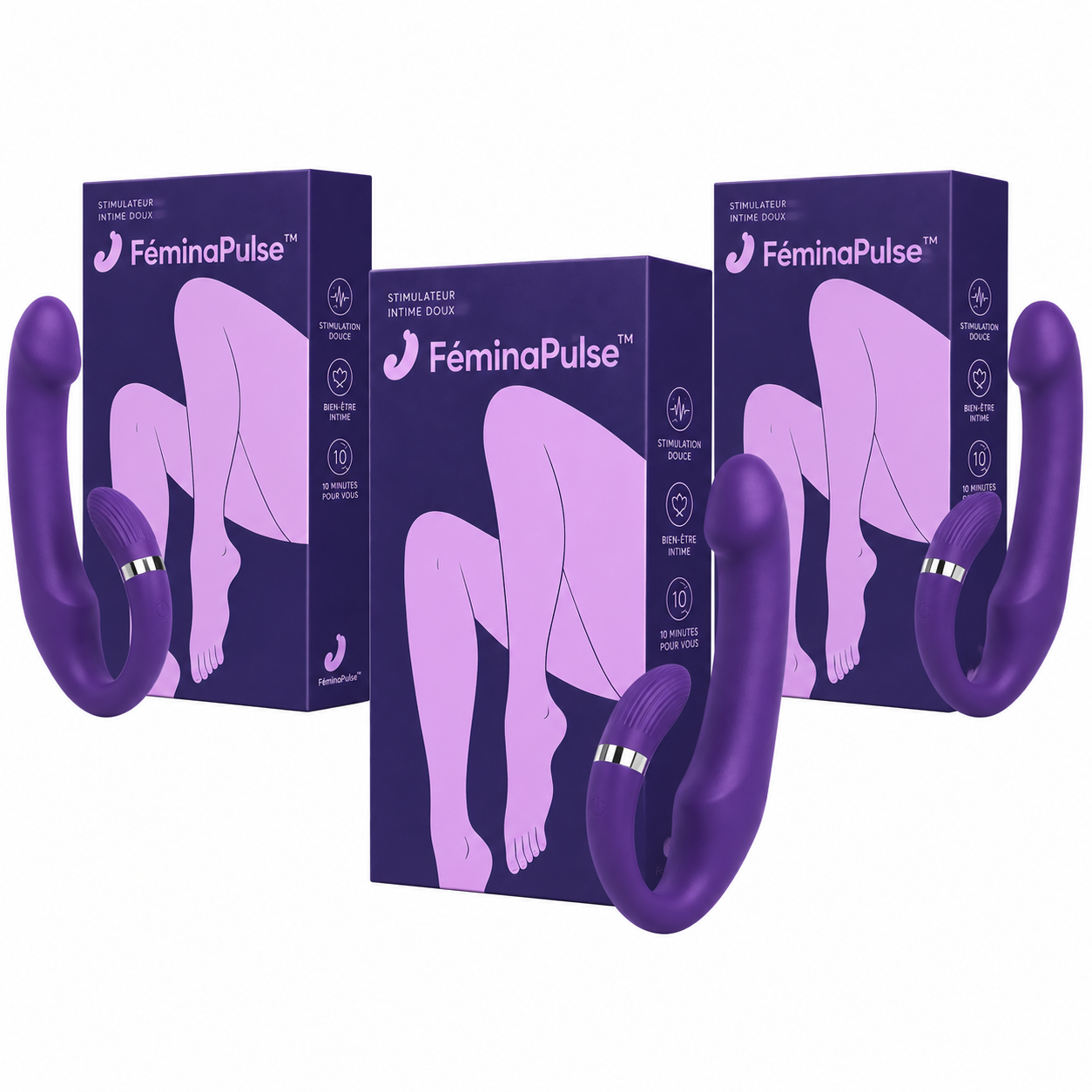 FéminaPulse™ Stimulateur Intime Doux | Réveillez votre désir et retrouvez le plaisir en 10 minutes, sans gêne ni pression !