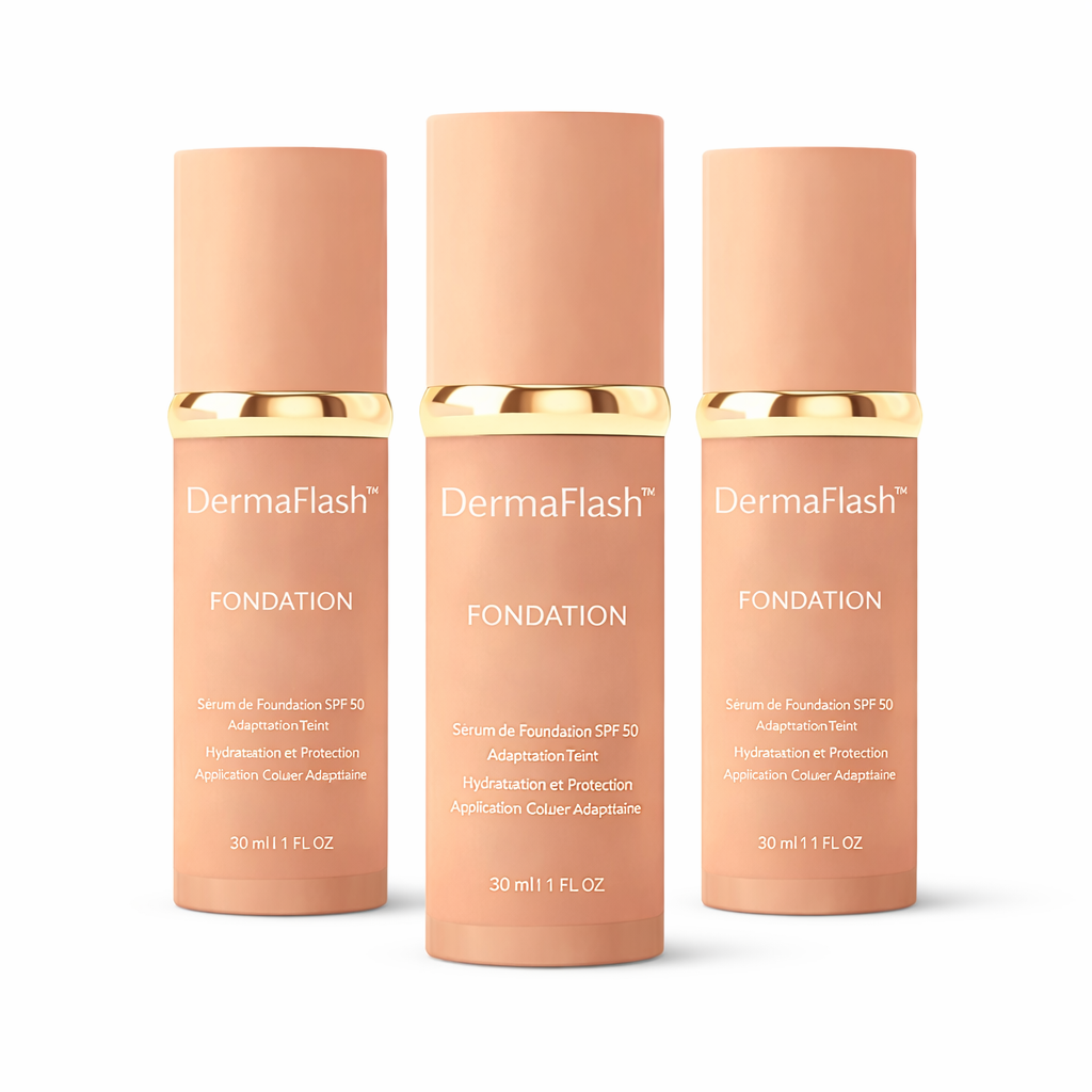 DermaFlash™ Fond de Teint Lissant Instantané | Efface visuellement les rides en 5 secondes et rajeunit le visage de 10 ans !