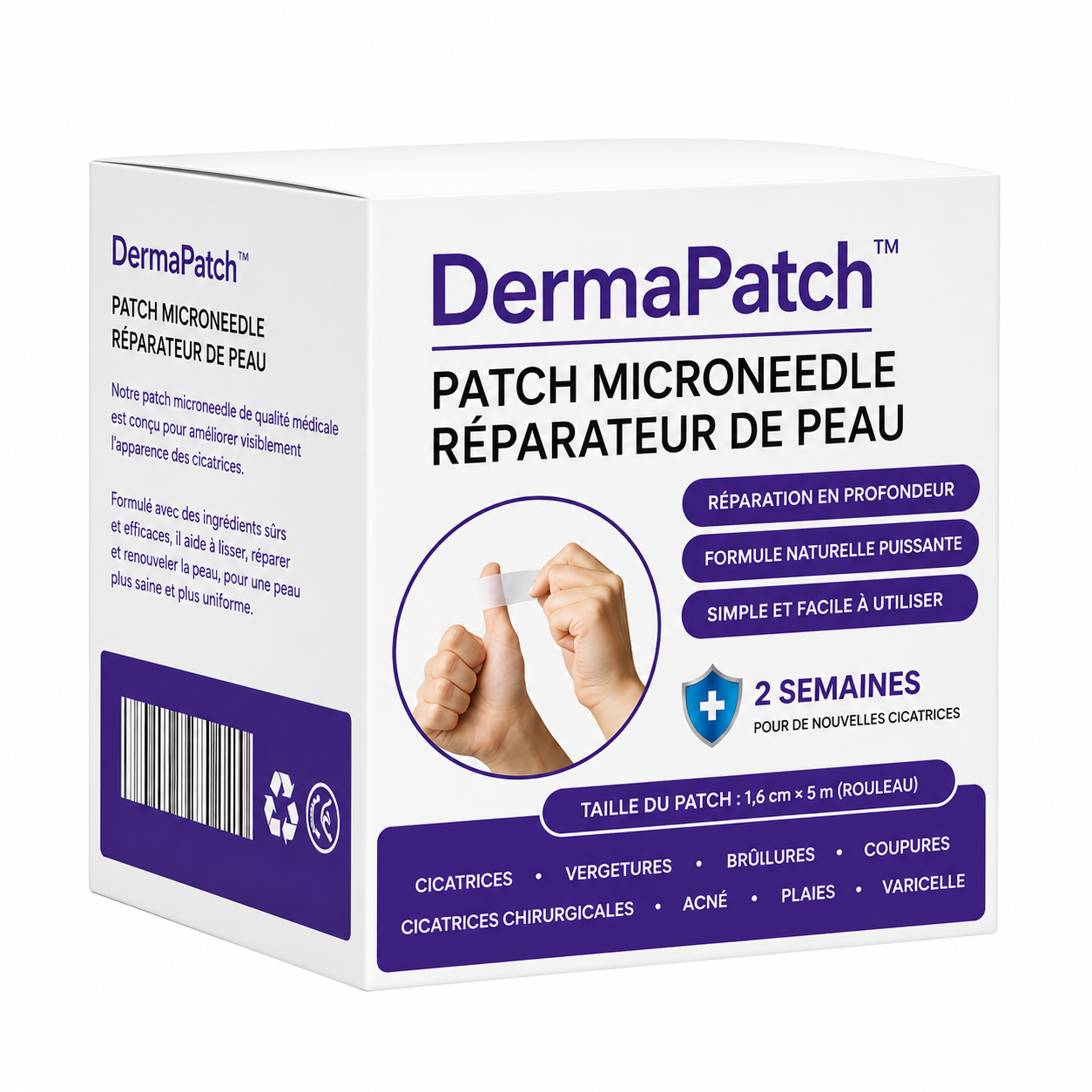 DermaPatch™ Patch Micro-Aiguilles Réparateur | Effacez rides, cicatrices et imperfections en 15 minutes !