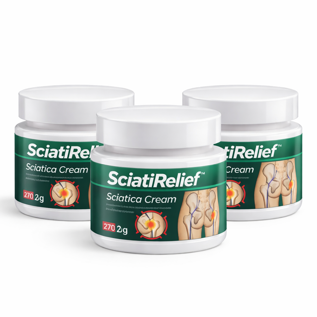 SciatiRelief™ Crème Sciatique | Stoppez la douleur du nerf sciatique jusqu’à 98 % en seulement 3 jours !