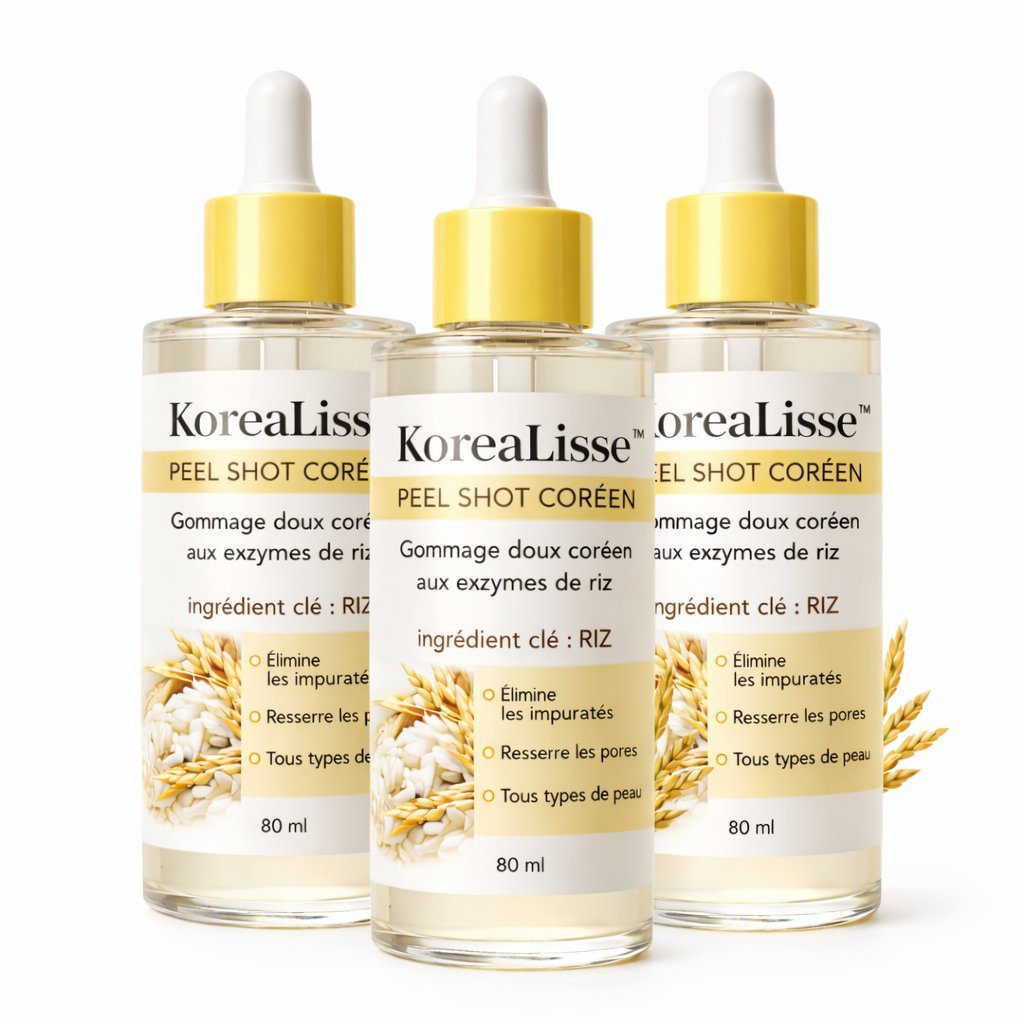 KoreaLisse™ Peel Shot Coréen | Éliminez impuretés et pores visibles pour une peau parfaite en quelques minutes !