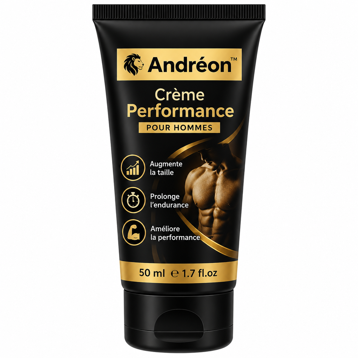 Andréon™ Crème Performance | Gagnez 4 cm et tenez 3 fois plus longtemps dès la 1ère application !