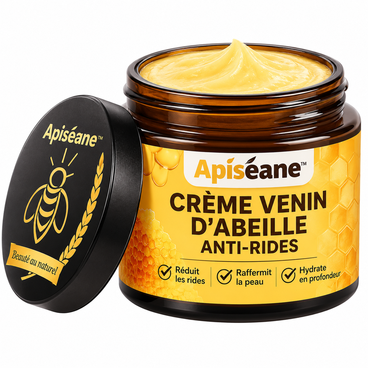 Apiséane™ Crème Venin d’Abeille Anti-Rides | Lifte votre peau et efface les taches en 7 jours chrono!