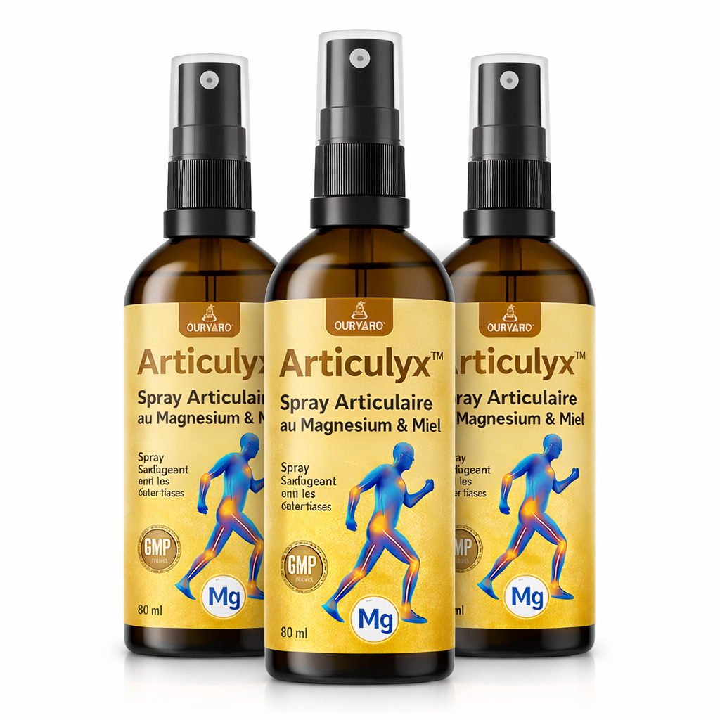 Articulyx™ Spray Articulaire au Magnésium & Miel | Répare vos articulations douloureuses en 10 minutes !