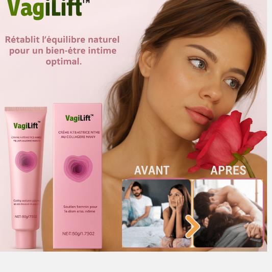 VagiLift™ Crème Réparatrice Intime au Collagène Marin | Resserre et réhydrate en seulement 24h!
