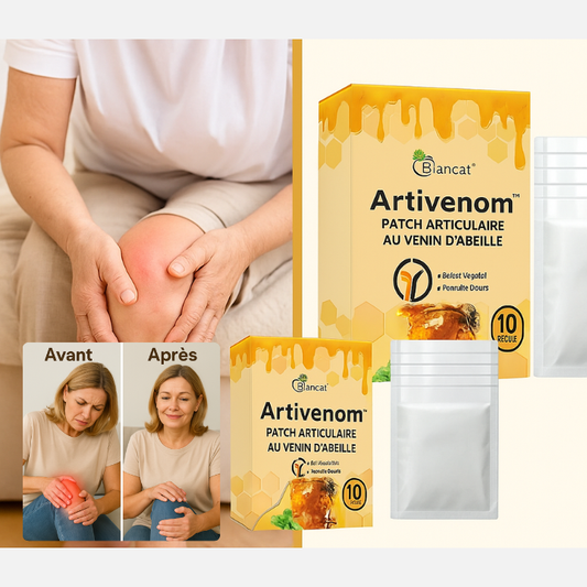Artivenom™ Patch Articulaire au Venin d’Abeille | Supprimez vos douleurs articulaires en 3 minutes!