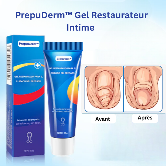 PrepuDerm™ Gel Restaurateur Intime | Restaure l’élasticité du prépuce en 7 jours, naturellement et sans douleur!