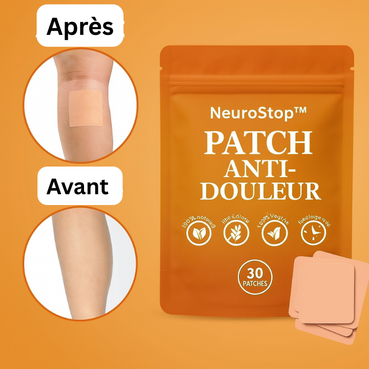 NeuroStop™ Patch Anti-Douleur | Supprime la douleur nerveuse en 3 minutes, dès la première pose!