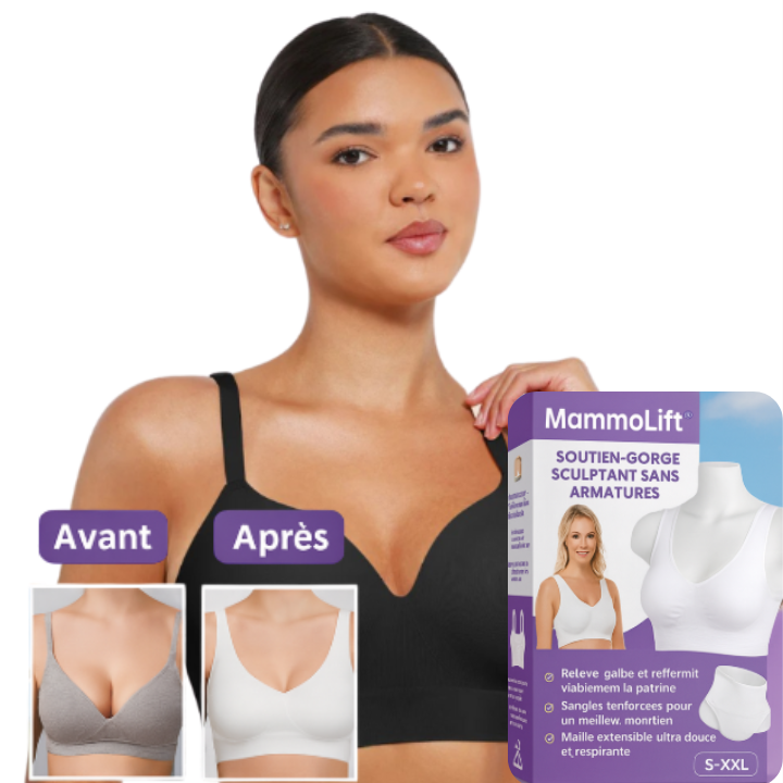 MammoLift™ Soutien-Gorge Sculptant Sans Armatures | Remonte votre Poitrine Tombante en 7 Secondes!