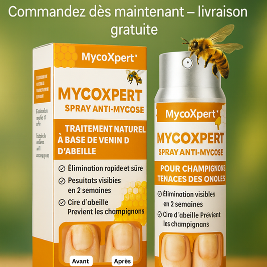MycoXpert™ Spray Anti-Mycose | Détruit les champignons des ongles en 24h chrono!