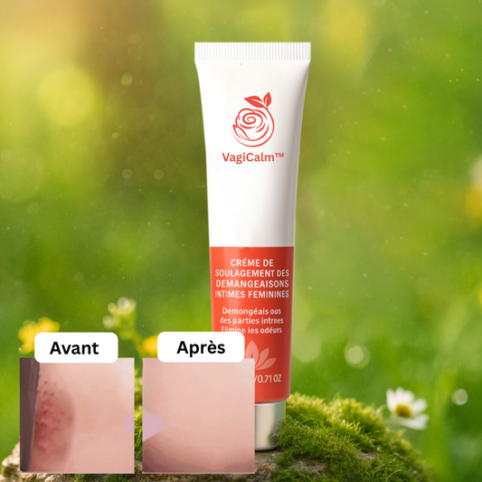 VagiCalm™ Crème Apaisante Intime à la Camomille Active | Stoppe les brûlures et irritations vaginales en 10 minutes chrono!