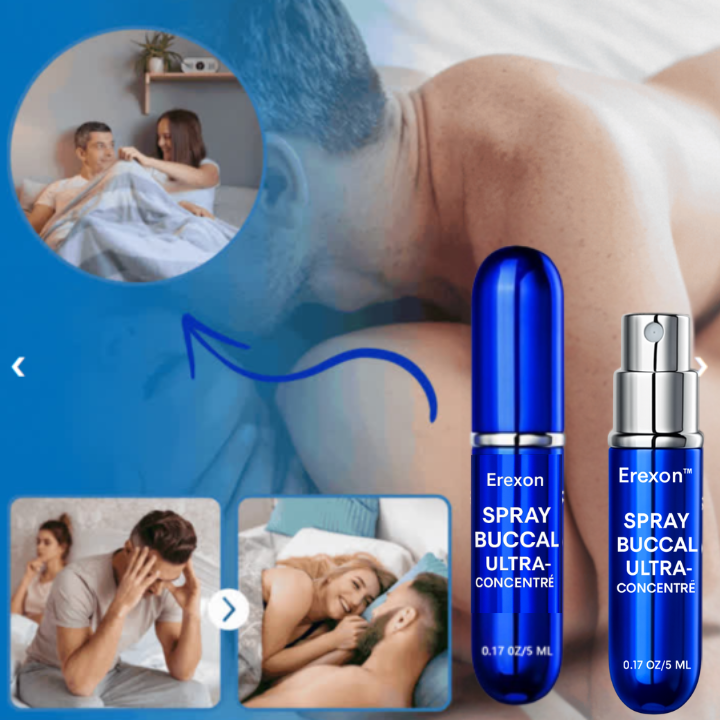 Erexon™ Spray Buccal Ultra-Concentré | Obtenez une érection en 3 minutes – même après 60 ans!