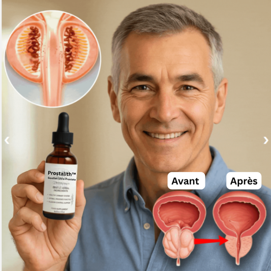 Prostalith™ Gouttes Ultra-Prostate | Réduisez la taille de votre prostate de 53% en 5 jours!