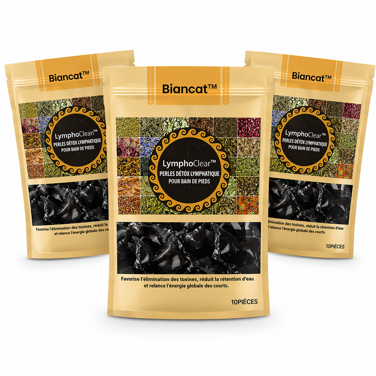 LymphoClean™ Perles Détox Lymphatique pour Bain de Pieds | Drainez les toxines et retrouvez une énergie totale en 20 minutes !