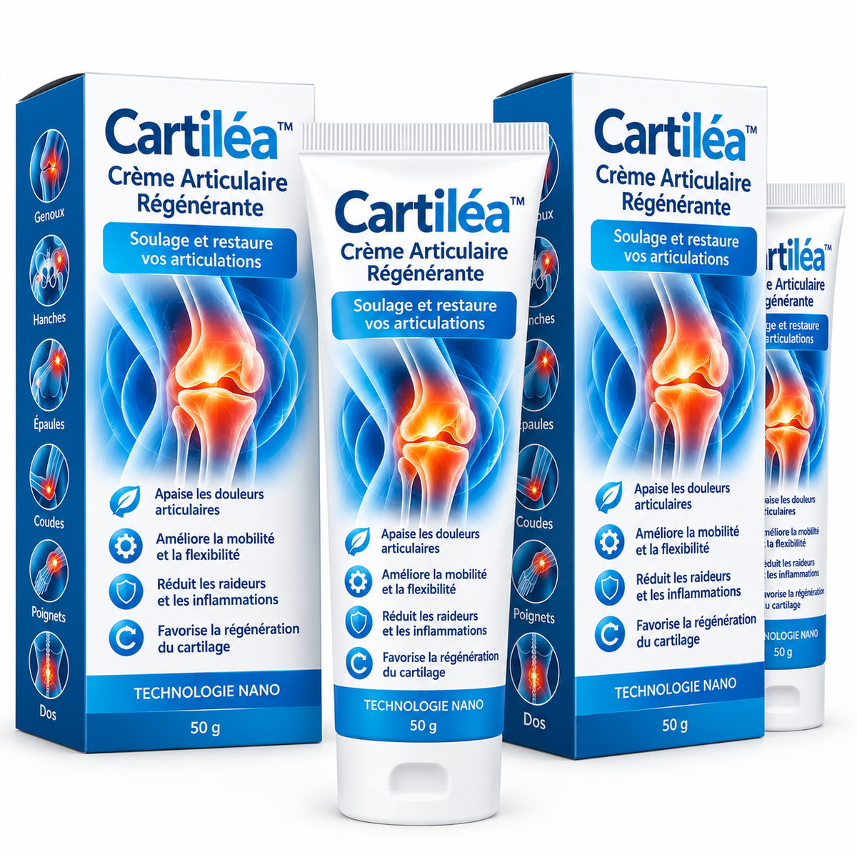 Cartiléa™ Crème Articulaire Régénérante | Éliminez vos douleurs articulaires de 97 % en seulement 4 jours !