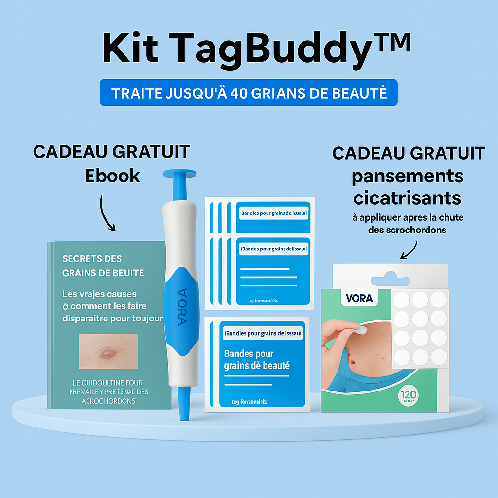 Kit TagBuddy™ | Élimine les acrochordons en 24 heures!