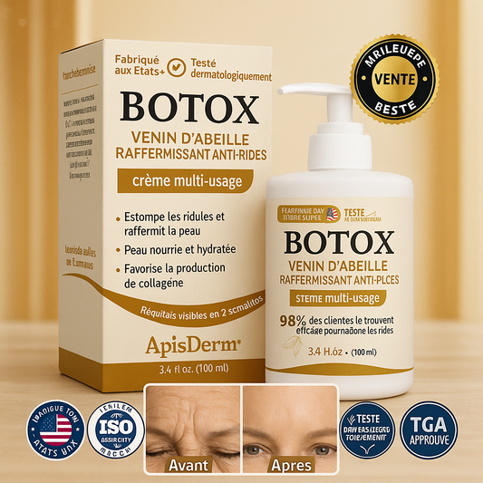 ApisDerm™ Crème Ultra-Raffermissante au Venin d'Abeille | Efface les rides en un instant!