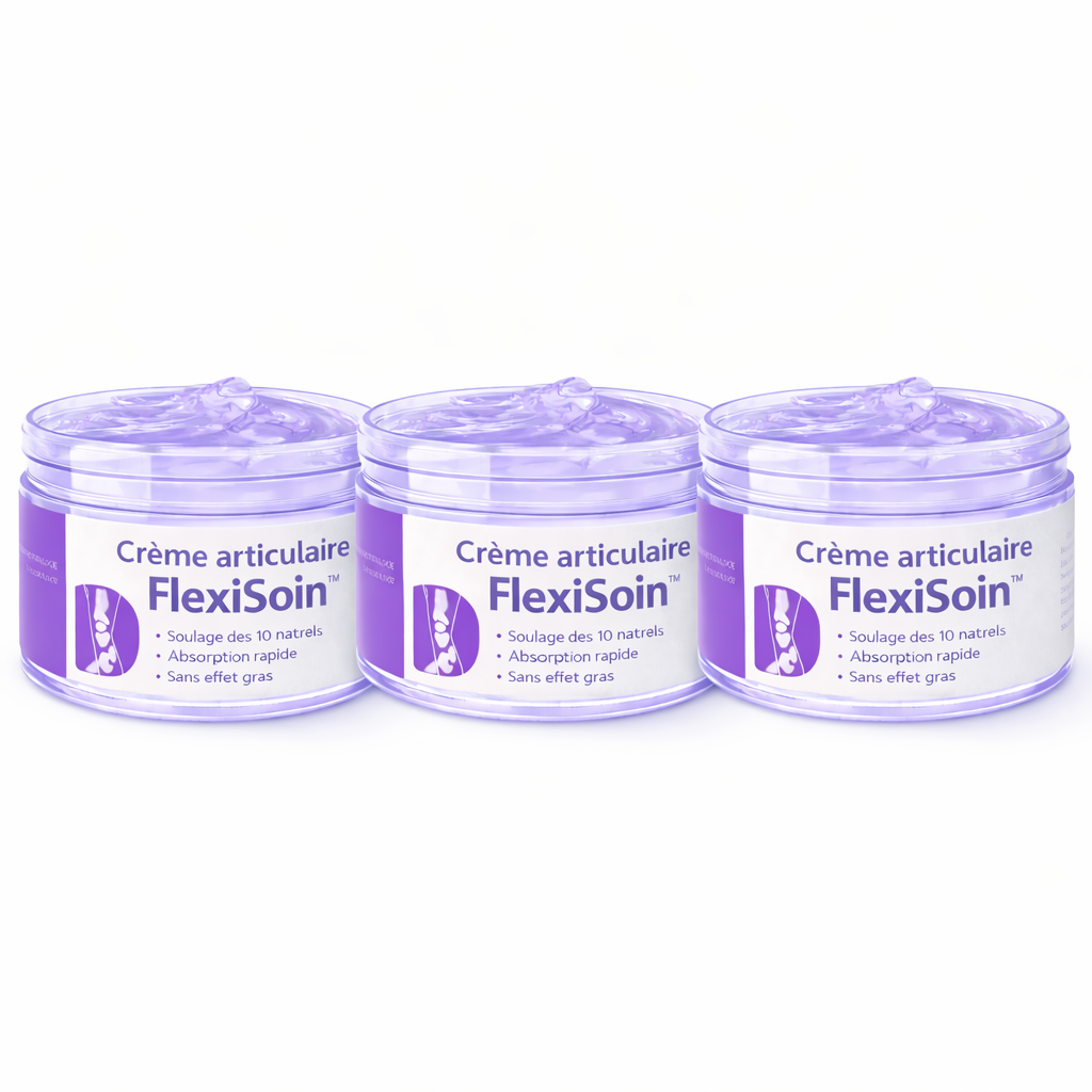Crème articulaire FlexiSoin™ | Élimine les douleurs articulaires jusqu'à 87 % en seulement 48 heures !