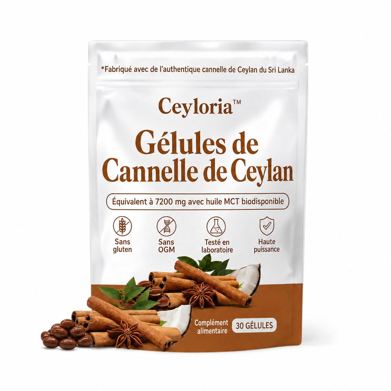 Ceyloria™ Gélules de Cannelle de Ceylan