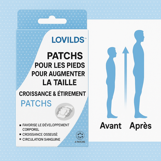 LOVILDS™ Patchs pour les pieds pour augmenter la taille | Gagnez plus de 10 cm en 90 jours!