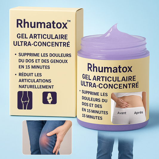 Rhumatox™ Gel Articulaire Ultra-Concentré | Supprimez les douleurs du dos et des genoux en 15 minutes!