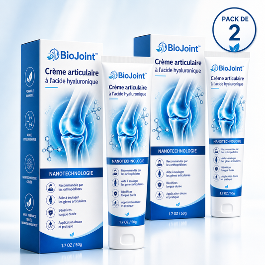 BioJoint™ Crème articulaire | Soulage la douleur aux genoux et aux articulations jusqu’à 87 % en 24 heures