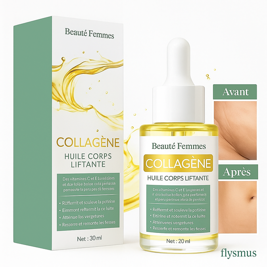 Flysmus™ Sérum Lifting au Collagène | Efface Rides et Cellulite, Lifte Votre Peau en Seulement 5 Minutes!