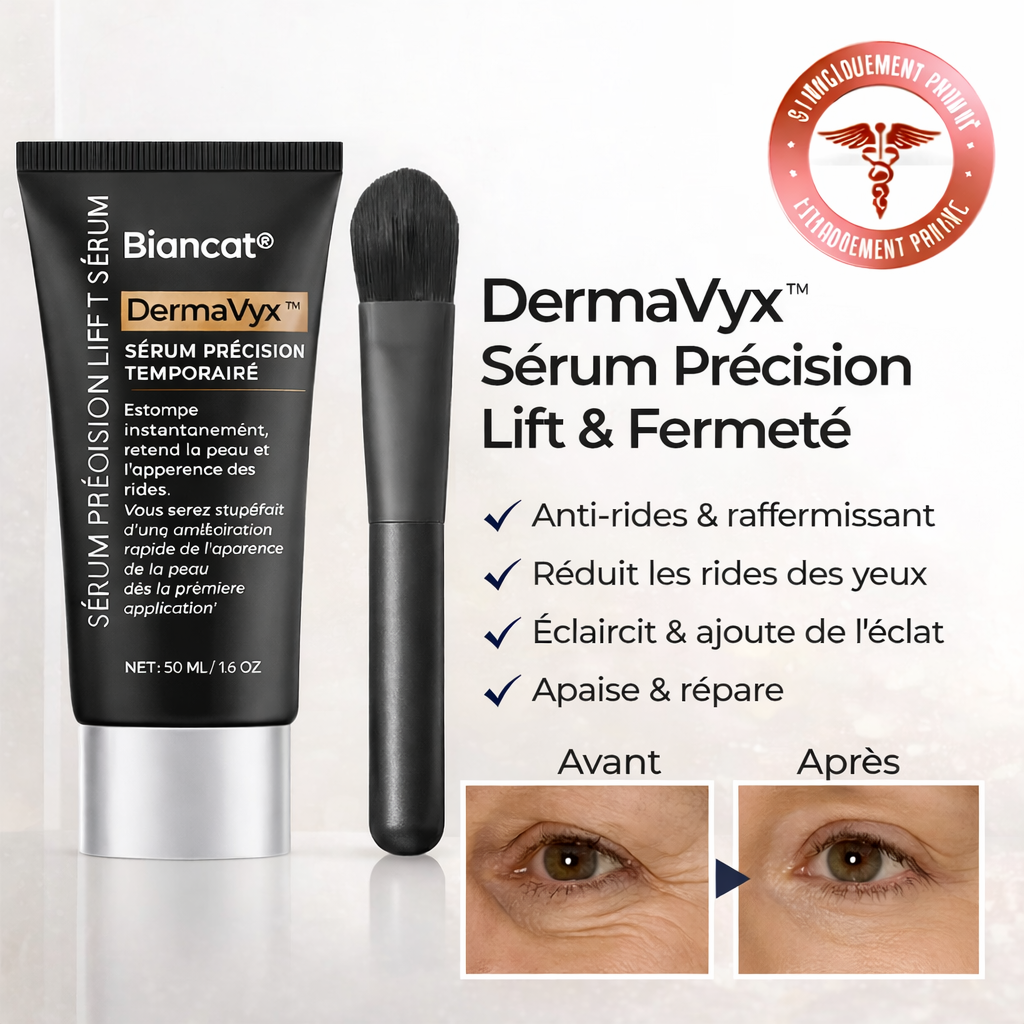 DermaVyx™ Sérum Précision Lift & Fermeté | Lisse rides et retend la peau en 7 minutes !