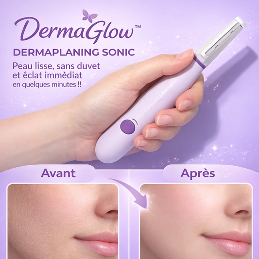 DermaGlow™ Dermaplaning Sonic | Peau lisse, sans duvet et éclat immédiat en quelques minutes