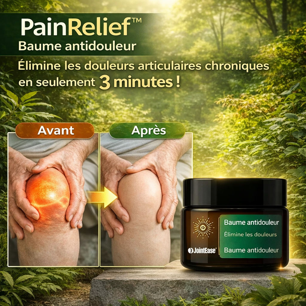 PainRelief™ Baume antidouleur | Élimine les douleurs articulaires chroniques en seulement 3 minutes !