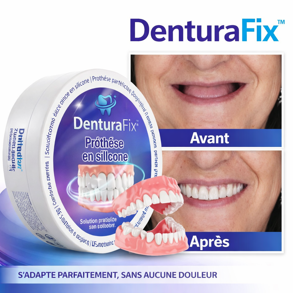 DenturaFix™ Prothèse Dentaire Instantanée | Retrouvez un sourire naturel en 3 minutes !
