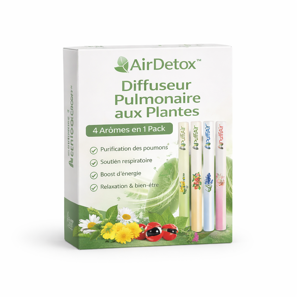 AirDetox™ Inhalateur Détox Pulmonaire | Nettoyez vos poumons et respirez librement en seulement 7 jours !