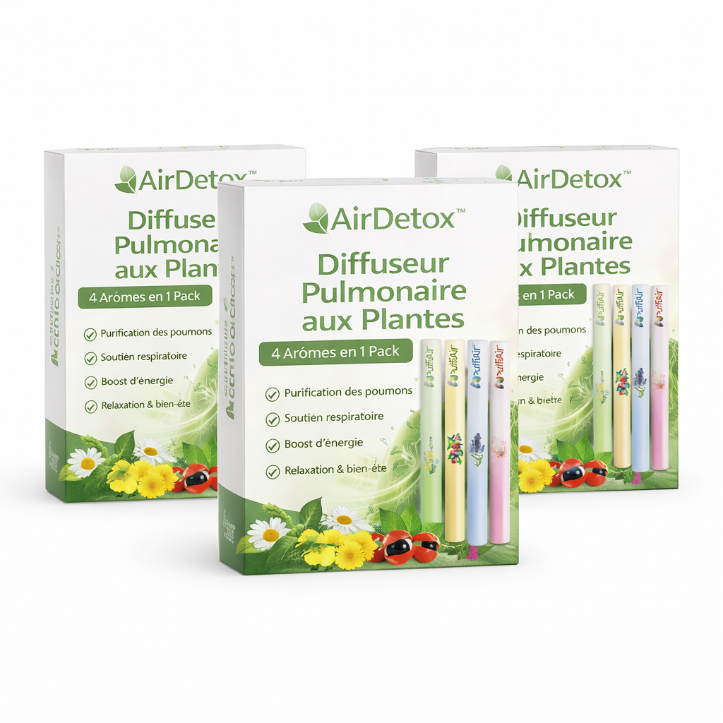 AirDetox™ Inhalateur Détox Pulmonaire | Nettoyez vos poumons et respirez librement en seulement 7 jours !