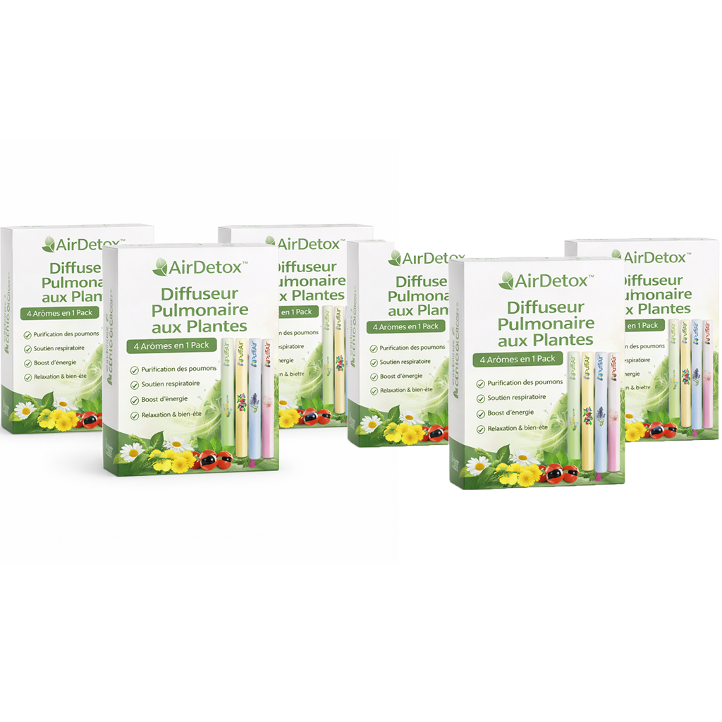 AirDetox™ Inhalateur Détox Pulmonaire | Nettoyez vos poumons et respirez librement en seulement 7 jours !