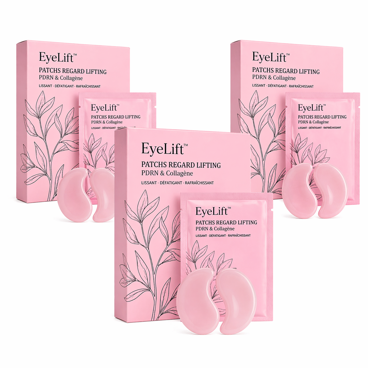 EyeLift™ Patchs Regard Lifting | Lissez les rides, ouvrez votre regard et effacez les signes de fatigue en quelques minutes !