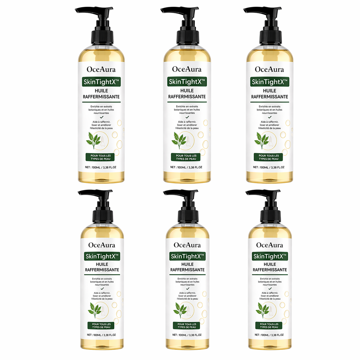 SkinTightX™ Huile Raffermissante | Peau retendue, lissée et effet fermeté visible en 24h chrono !