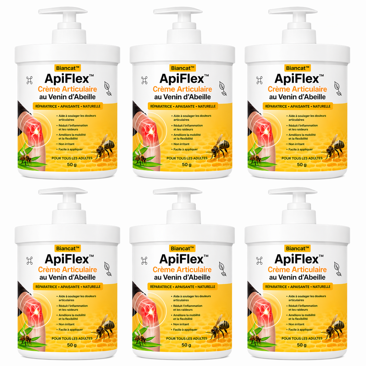 ApiFlex™ Crème Articulaire au Venin d'Abeille | Éliminez vos douleurs articulaires en 3 minutes chrono !