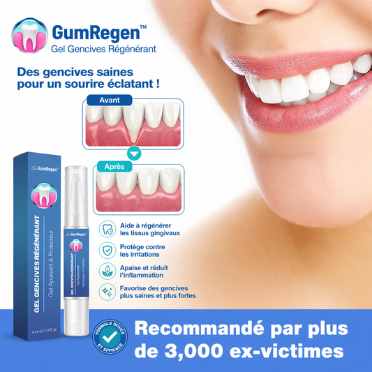 GumRegen™ Gel Gencives Régénérant | Fini les gencives qui se rétractent en 3 jours !