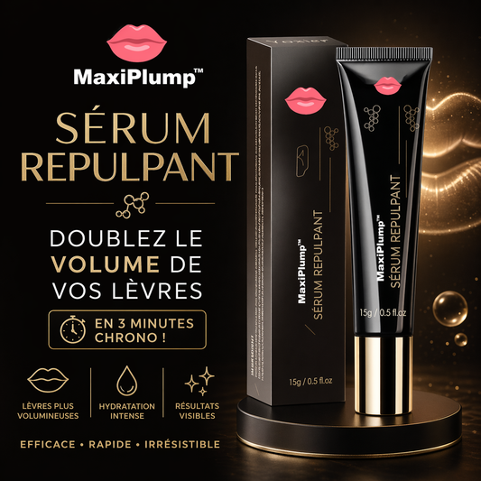 MaxiPlump™ Sérum Repulpant | Doublez le volume de vos lèvres en 3 minutes chrono !