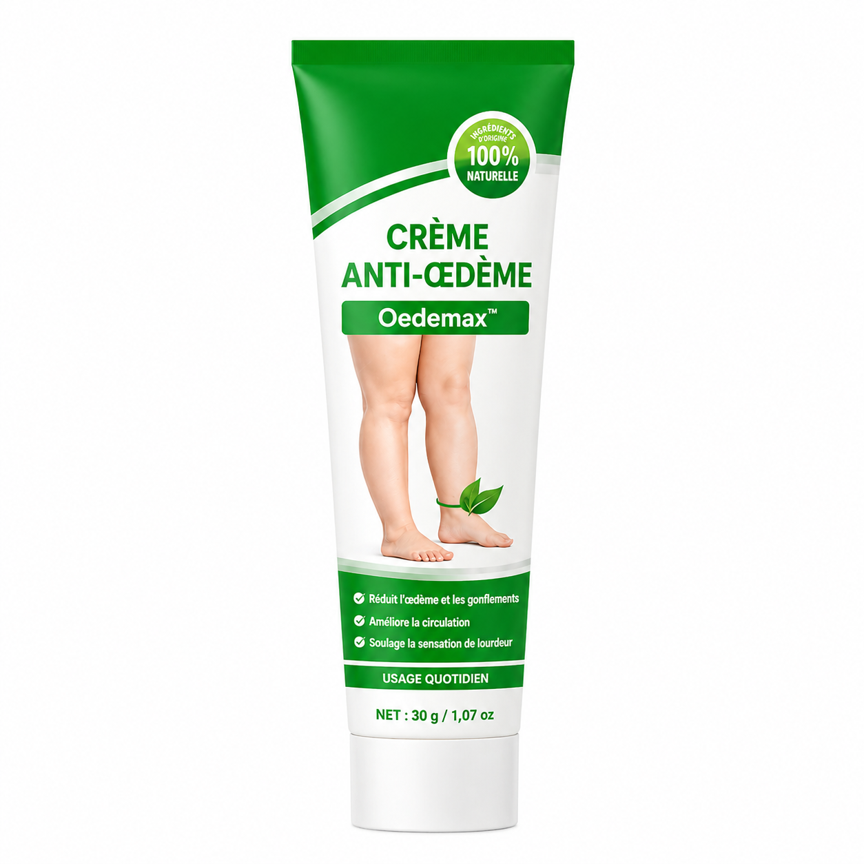 Oedemax™ Crème Anti-Œdème | Dégonfle vos jambes de 92% en seulement 24 heures !
