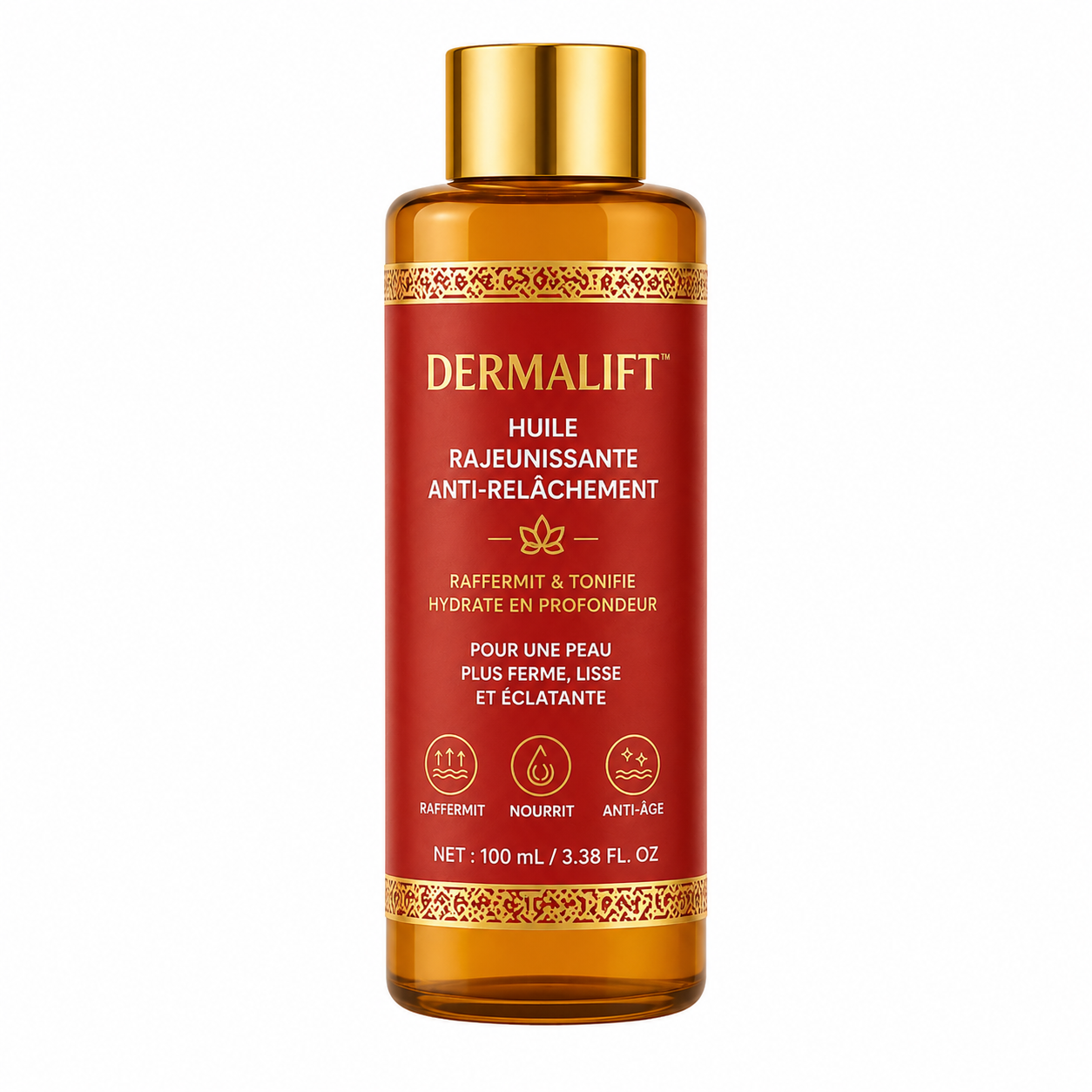 DermaLift™ Huile Rajeunissante Anti-Relâchement | Liftez et raffermissez votre peau de 98 % en 24 heures chrono !